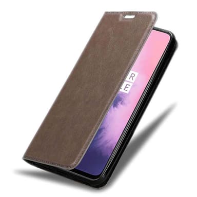 OnePlus 7 Skal Fodral Case (Brun)