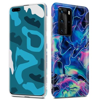 Huawei P40 PRO / P40 PRO+ Plånboksfodral Skal (Blå)