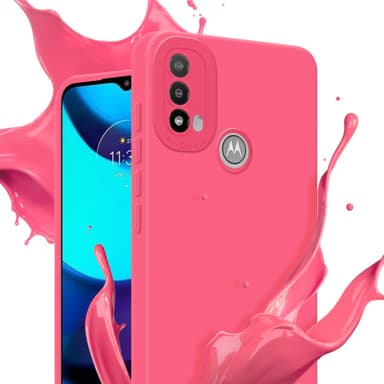 Motorola MOTO E20 Skal Fodral Case (Röd)