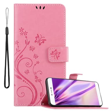 Huawei P8 Plånboksfodral Skal (Rosa)