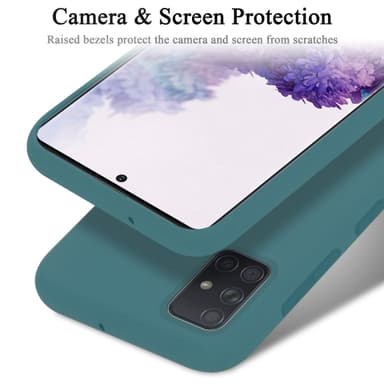 Samsung Galaxy A71 4G Skal Fodral Case (Grön)