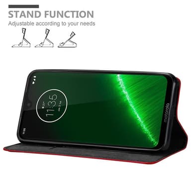 Motorola MOTO G7 / G7 PLUS Skal Fodral Case (Röd)