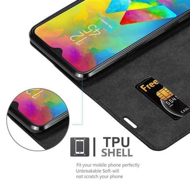 Samsung Galaxy M20 Skal Fodral Case (Brun)