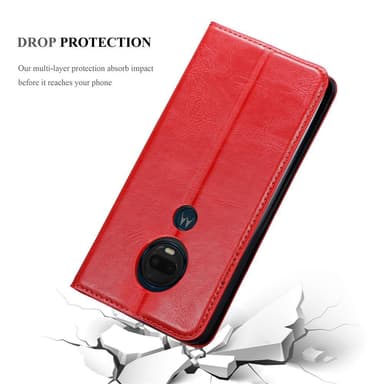 Motorola MOTO G7 / G7 PLUS Skal Fodral Case (Röd)