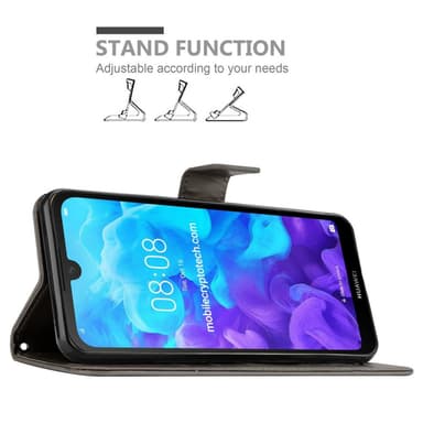 Huawei Y6 PRO 2019 Plånboksfodral Skal (Grå)