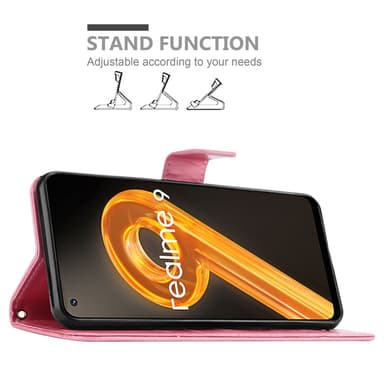 Realme 9 4G / 9 PRO+ Plånboksfodral Skal (Rosa)