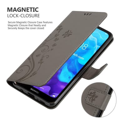 Huawei Y6 PRO 2019 Plånboksfodral Skal (Grå)