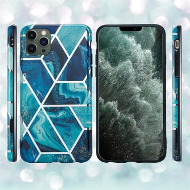 iPhone 12 PRO MAX Plånboksfodral Skal (Blå)