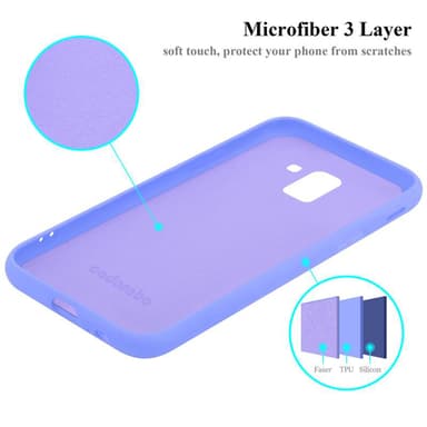 Samsung Galaxy J6 2018 Skal Fodral Case (Lila)