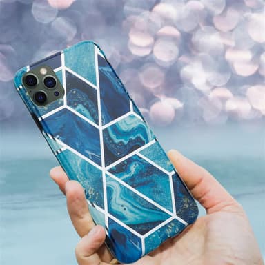 iPhone 12 PRO MAX Plånboksfodral Skal (Blå)