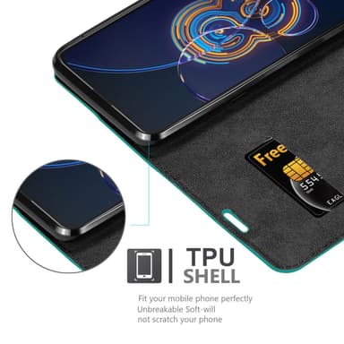 Asus ZenFone 8 FLIP Skal Fodral Case (Turkos)