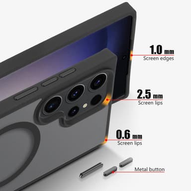 Samsung Galaxy S23 ULTRA Skal Fodral kompatibel MagSafe