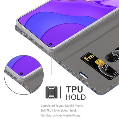 Huawei NOVA 7 5G Plånboksfodral Skal (Blå)