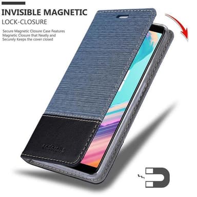 OnePlus 5T Plånboksfodral Skal (Blå)