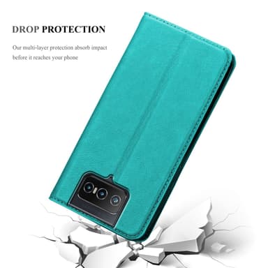 Asus ZenFone 8 FLIP Skal Fodral Case (Turkos)