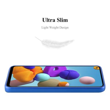 Skal Samsung Galaxy A21s Fodral Case (Blå)