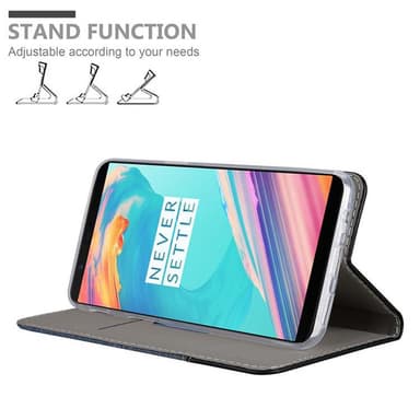 OnePlus 5T Plånboksfodral Skal (Blå)