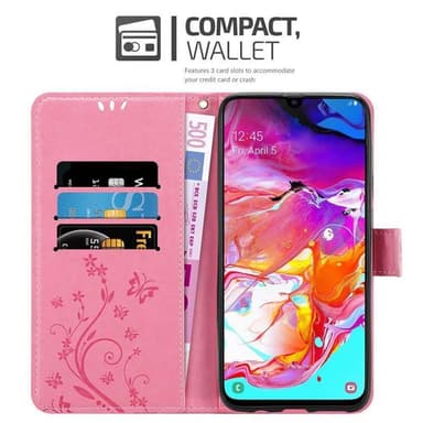 Samsung Galaxy A70 / A70s Plånboksfodral Skal (Rosa)