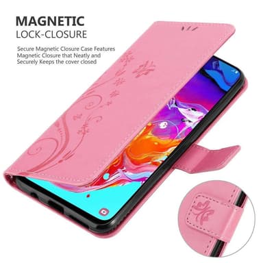 Samsung Galaxy A70 / A70s Plånboksfodral Skal (Rosa)