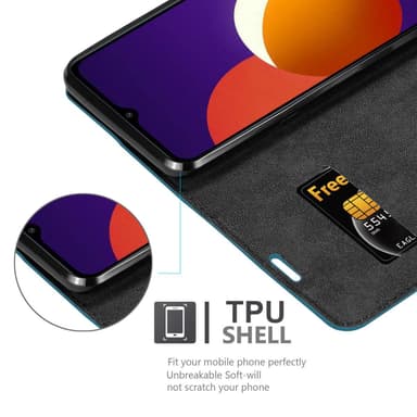 Samsung Galaxy A12 / M12 Skal Fodral Case (Turkos)