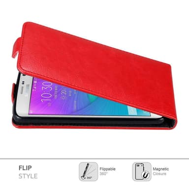 Samsung Galaxy NOTE EDGE Flipfodral Skal (Röd)