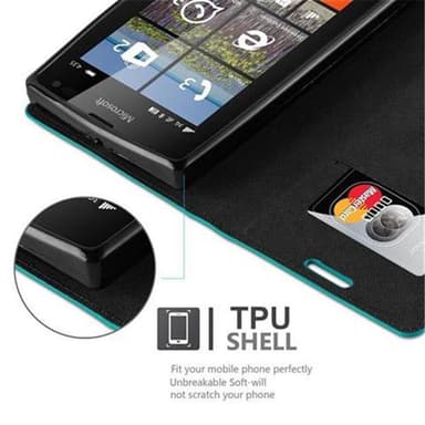 Nokia Lumia 435 Skal Fodral Case (Turkos)