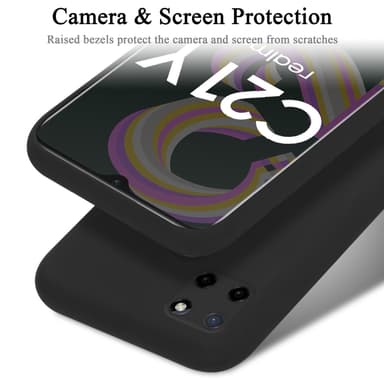 Realme C21Y / C25Y Skal Fodral Case (Svart)