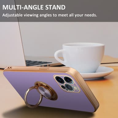 iPhone 12 PRO Skal Fodral Case (Lila)