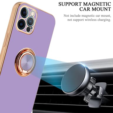 iPhone 12 PRO Skal Fodral Case (Lila)