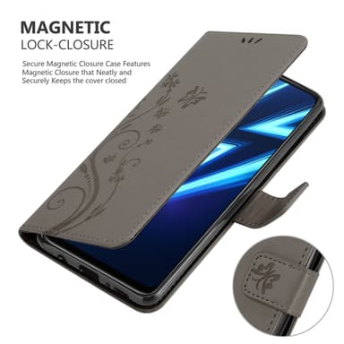Realme 6 PRO Plånboksfodral Skal (Grå)