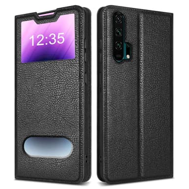 Honor 20 PRO Plånboksfodral Skal (Svart)