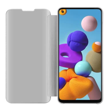 Samsung Galaxy A21s Plånboksfodral Skal (Silver)