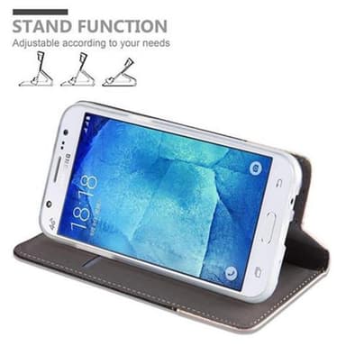 Samsung Galaxy J5 2015 Plånboksfodral Skal (Grå)
