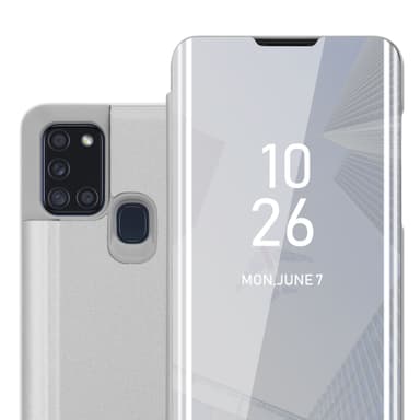 Samsung Galaxy A21s Plånboksfodral Skal (Silver)