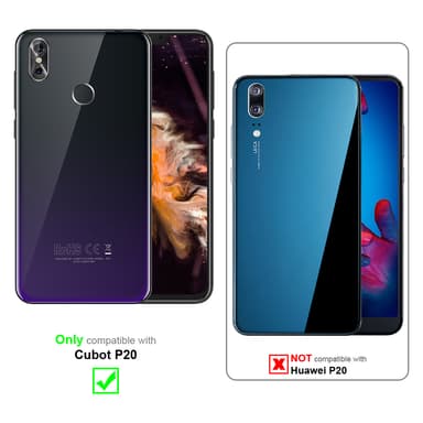 Cubot P20 Skal Fodral Case (Röd)