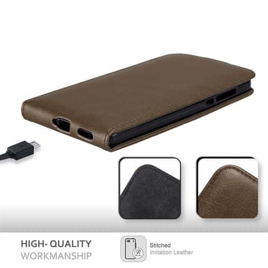 Nokia 6 2017 Flipfodral Skal (Brun)