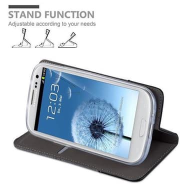 Samsung Galaxy S3 / S3 NEO Plånboksfodral Skal (Grå)