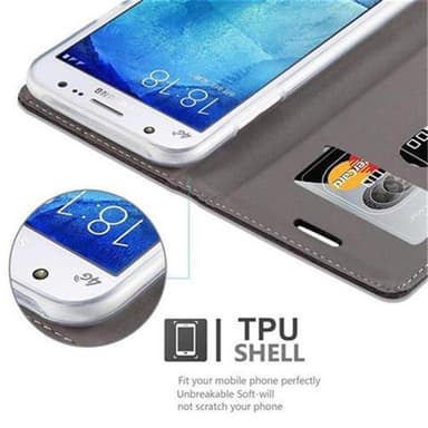Samsung Galaxy J5 2015 Plånboksfodral Skal (Grå)