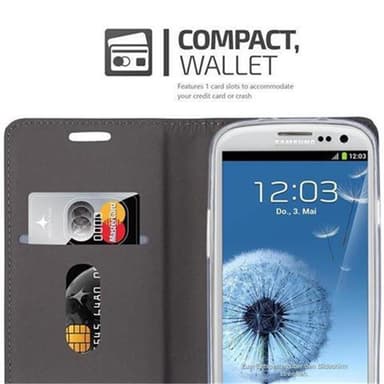 Samsung Galaxy S3 / S3 NEO Plånboksfodral Skal (Grå)