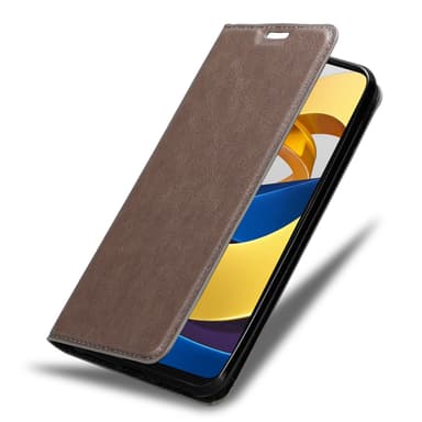 Xiaomi POCO M4 PRO 5G Skal Fodral Case (Brun)