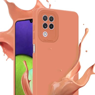 Samsung Galaxy A22 4G Skal Fodral Case (Orange)