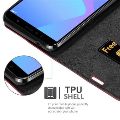 Huawei Y6 PRIME Skal Fodral Case (Röd)