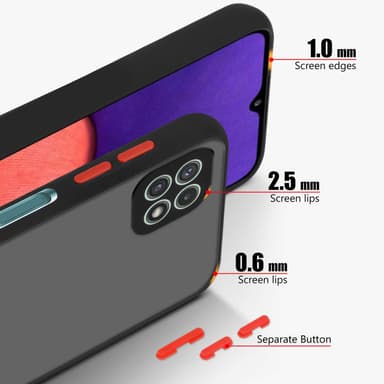 Samsung Galaxy A22 5G Skal Fodral Case (Svart)