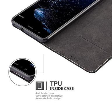 Huawei P10 LITE Skal Fodral Case (Svart)