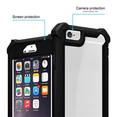 iPhone 6 / 6S Skal Fodral Case (Svart)