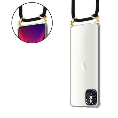 iPhone 12 PRO MAX Skal Fodral Kedja (Svart)