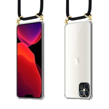 iPhone 12 PRO MAX Skal Fodral Kedja (Svart)