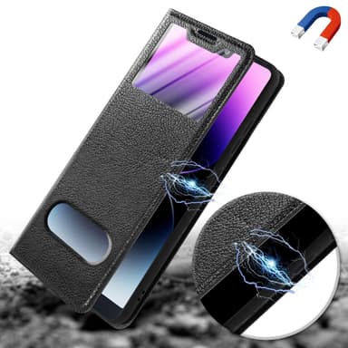 Huawei P20 Plånboksfodral Skal (Svart)