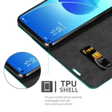 Oppo Reno6 5G Skal Fodral Case (Turkos)