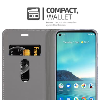 Nokia 5.3 Plånboksfodral Skal (Grå)